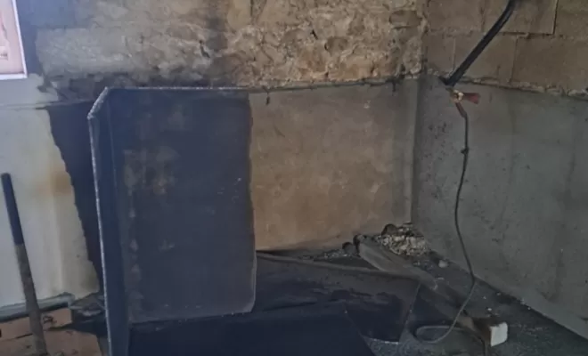 découpage de la cuve à fioul