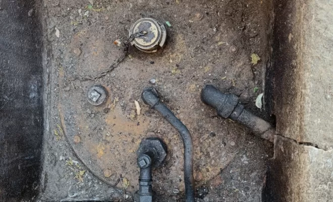 trou d'homme d'une cuve à fioul
