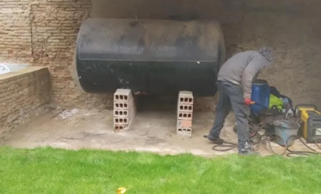 enlèvement d'une cuve à fioul de 2000 litres à L'ISLE-JOURDAIN 32., Clermont-Ferrand, Cuve Fioul Net