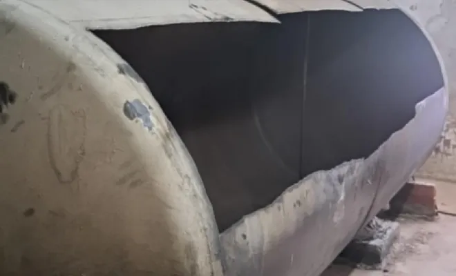 ENLEVEMENT D'UNE CUVE A FIOUL A PERPIGNAN 66., Clermont-Ferrand, Cuve Fioul Net